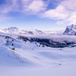 Verschneite Landschaft in der Jungfrau Region
